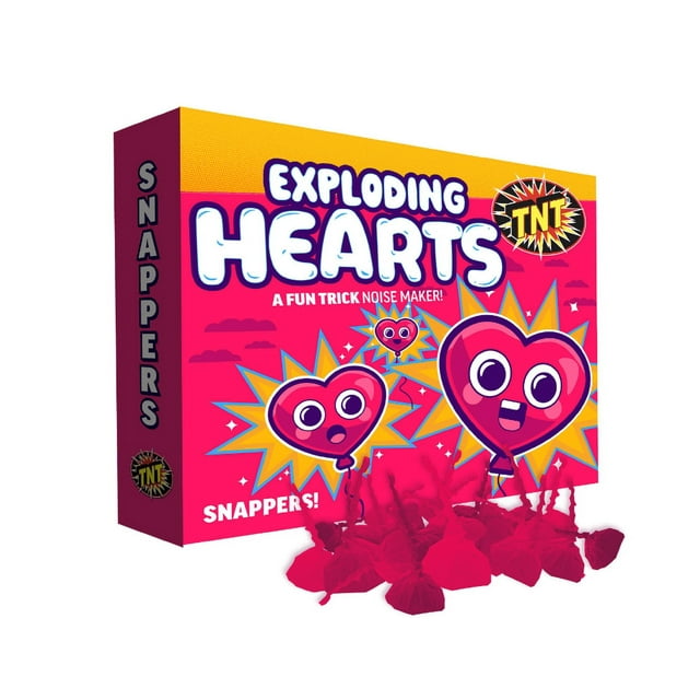 TNT Fireworks, Exploding Hearts 12 Pack Snaps - Walmart Business Supplies