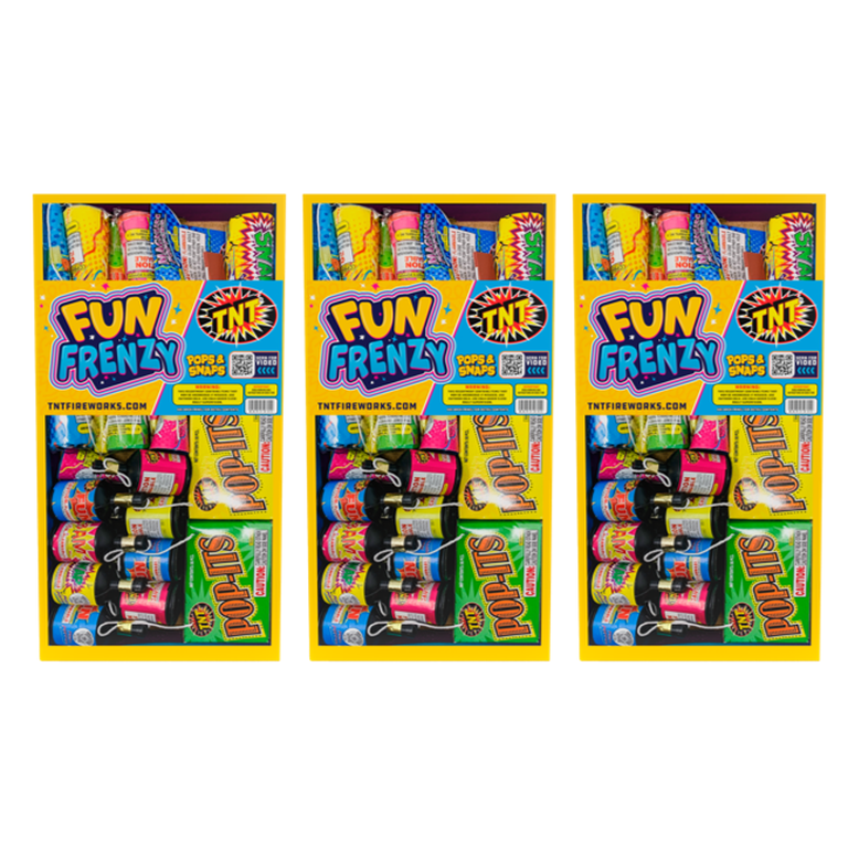 Fun Frenzy, TNT Fireworks, 3 Value Packs - Walmart.com