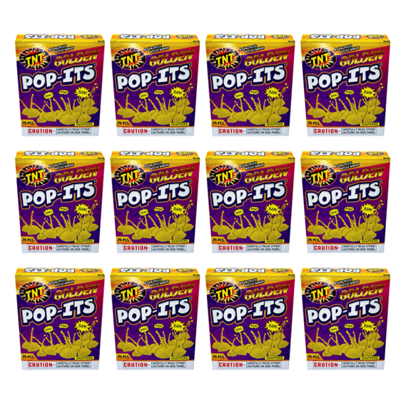 Golden Pop-Its, TNT Fireworks, 12 Total Boxes