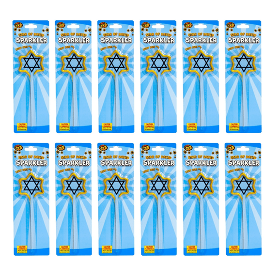 Hanukkah Star Sparkler, TNT Fireworks, 12 Total Sparklers