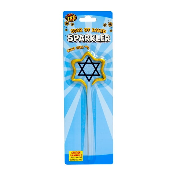 TNT Fireworks, Hanukkah Star Sparkler, Gold Sparkler, Hanukkah Occasion