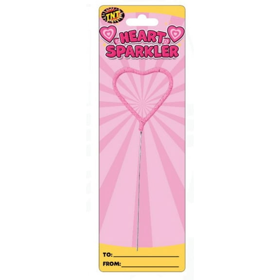 TNT Fireworks, Heart Shaped Sparkler 12 Pack, Valentine's Day Sparklers