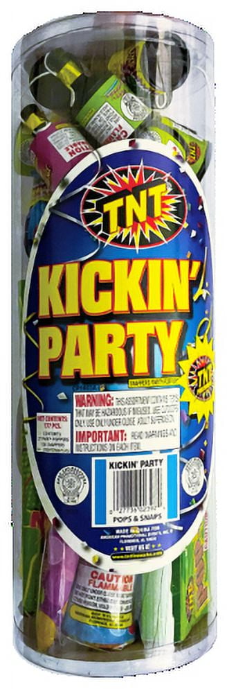 Kickin Party Tube, TNT Fireworks, Multicolor Party Poppers and Snaps, Any Occasion