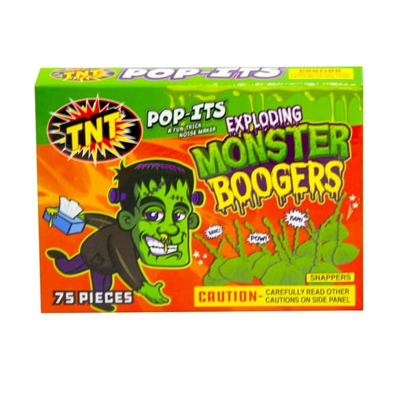 TNT Fireworks, Monster Boogers, Green Snaps, 12 Boxes Per Order