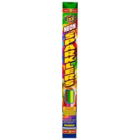 TNT Fireworks, Neon Sparklers, 5 Gold #20 Sparklers, 30 Total Sparklers Per Order