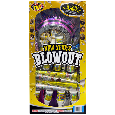 TNT Fireworks, New Year's Blowout, Novelty Party Poppers, 2 Pack