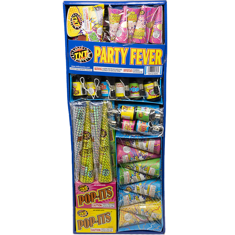 TNT Fireworks, Party Fever, Party Popper Assortment, Any Occasion