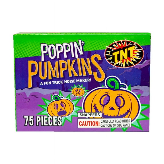 TNT Fireworks, Poppin Pumpkin, Orange Snaps, Pop-Its, 12 Boxes Per Order, Any Occasion