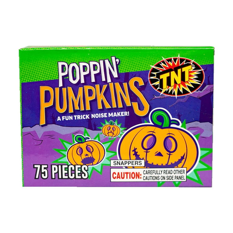 TNT Fireworks, Poppin Pumpkin, Orange Snaps, Pop-Its, 12 Boxes Per