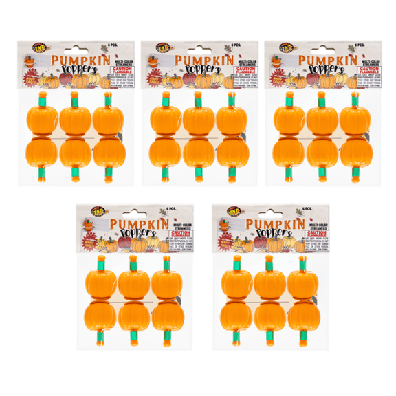 Pumpkin Poppers, TNT Fireworks, 5 Blister Packs, 30 Total Poppers