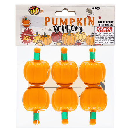 TNT Fireworks, Pumpkin Poppers, 5 Pack, 30 Pumpkin Poppers Per order