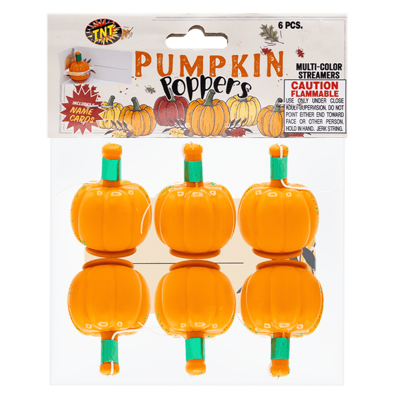 TNT Fireworks, Pumpkin Poppers, 5 Pack, 30 Pumpkin Poppers Per order
