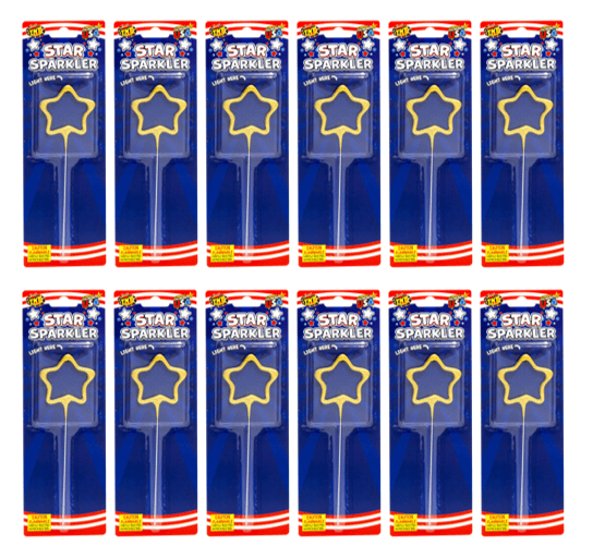 Star Sparkler, TNT Fireworks, 12 Total Sparklers