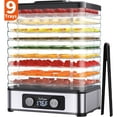 thumbnail image 1 of TNTANTS Food Dehydrator, 9 Trays Electric Dehydrated Dryer with Adjustable 48H Timer & 95-176℉ Temperature Control, Dehydrator for Food and Jerky, Fruits, Veggies, Pet Treat, 1 of 11