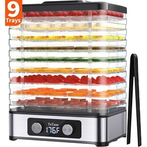 TNTANTS Food Dehydrator, 9 Trays Electric Dehydrated Dryer with Adjustable 48H Timer & 95-176℉ Temperature Control, Dehydrator for Food and Jerky, Fruits, Veggies, Pet Treat