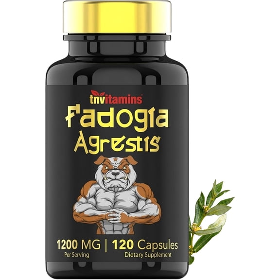 TNVitamins Fadogia Agrestis: 1200mg - 120 Capsules | Energy, Power, Strength, & Athletic Performance