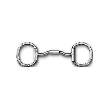 Myler Eggbutt Snaffle Bit with Hooks - Stainless Steel & Copper
