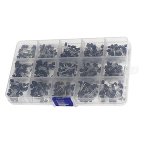 TO-92 Transistors Assortment (200/600/840Pcs) in Labeled Case for Electronics Projects & Repairs