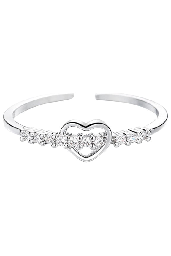 TO MY DAUGHTER RING Fashionable Hollow Out Opening Ladies Ring for Personal Style and Everyday Wear,One Size,Silver