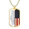 thumbnail image 1 of TO MY SON ON YOUR WEDDING DAY - Graphic Military Dog Tag Necklace (Optional Personalized Engraving), 1 of 5