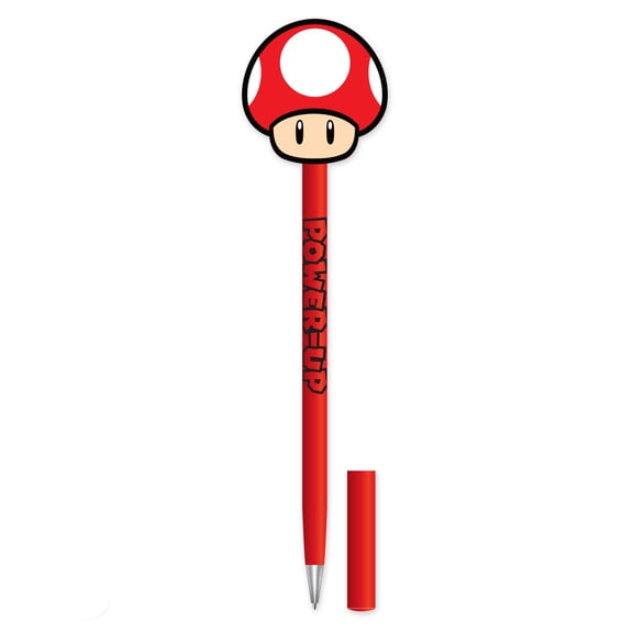 Nintendo Super Mario Toad Topper Ballpoint Pen, The Perfect Basket Stuffers