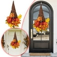 thumbnail image 1 of TOAHENLA 1PCS Fall Garland Cute GnomeDoor Hanging Wreaths with Maple Leaves ArtificialFront Door Wreaths Handmade Wreath Thanksgivings Christmas Decoration for Indoor Outdoor Wall Home 19.7inch, 1 of 7