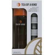TOAK Reusable 18 oz Water Bottle Starter Kit - Includes 3 Caps to Mix With Your Water, Portable Tea of a Kind Flavor Caps (Orange Bottle)