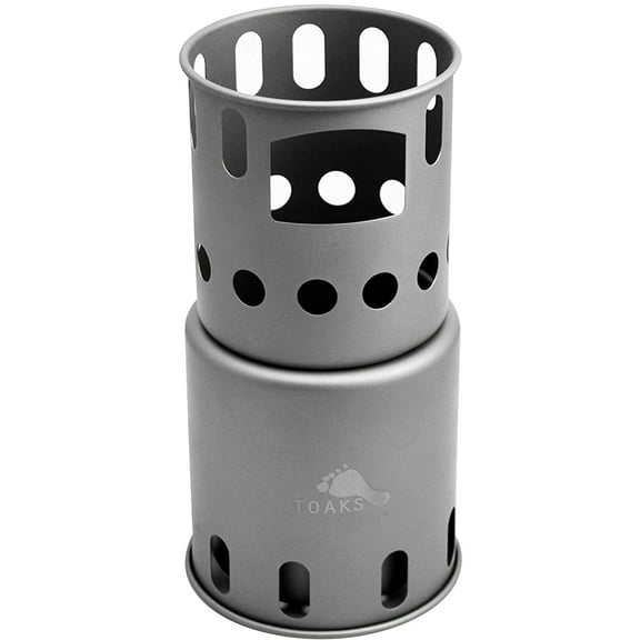 TOAKS Titanium Backpacking Wood Burning Stove STV-12 - Small