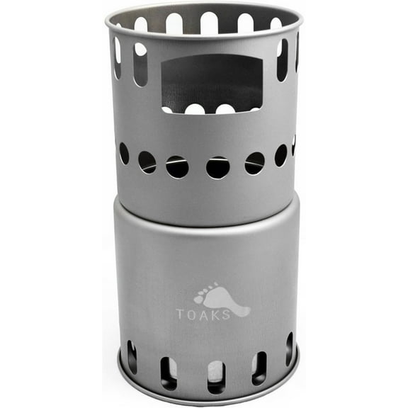 TOAKS Titanium Compact Wood Burning Backpacking Stove