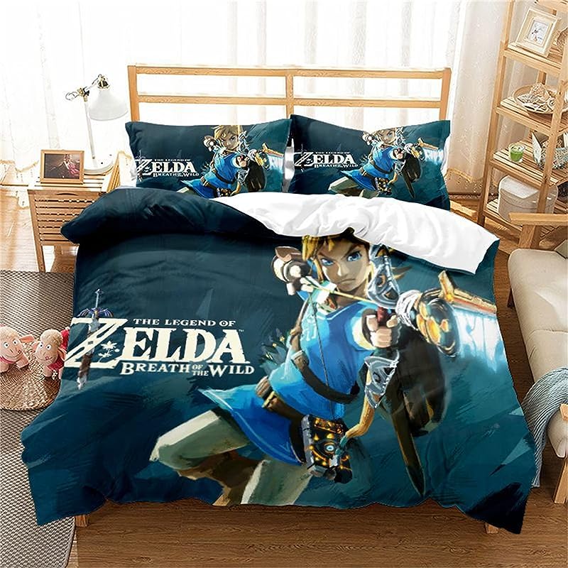TOATEE Boys Girls The Legend of Zelda Bedding Set 3 Pieces Breathable