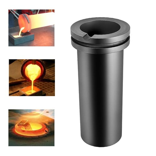 TOAUTO 1KG Graphite Crucible High Purity Melting Jewelry Tool for Gold Silver Copper Aluminum Metal Refining