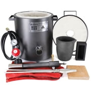TOAUTO 6KG Propane Melting Furnace Kit with Crucible,Home Stove Kiln Casting Tool for Scrap Metal Recycle Gold Silver Copper Aluminum