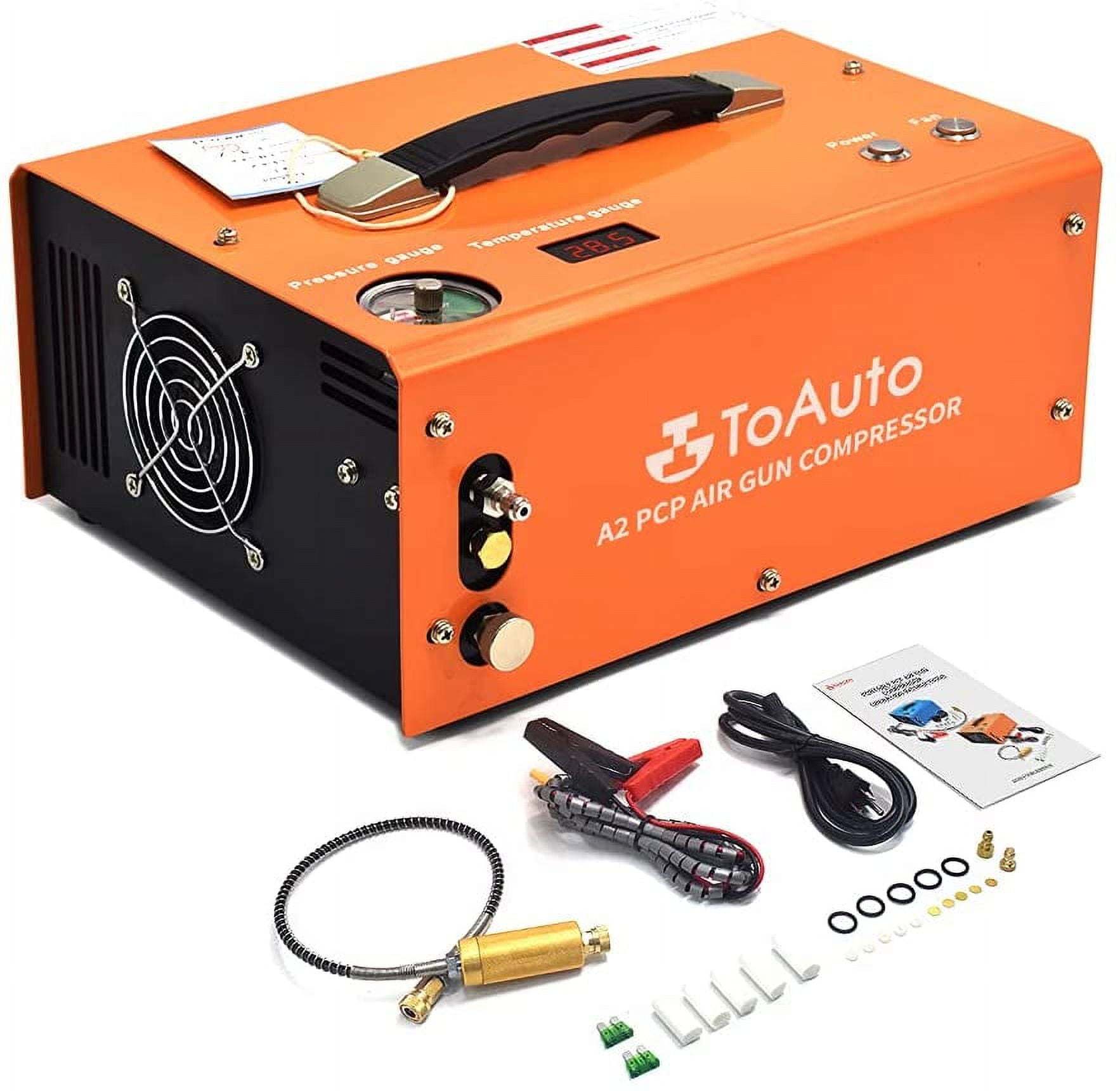 How to use ToAuto A1 PCP AIR Compressor? Portable air pump use tutorial and  common problems solve. 