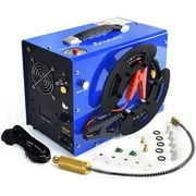 TOAUTO A3 PCP Air Compressor, Unique Vertical+Wire Spool Portable Design, Auto-Stop, Oil/Water-Free, 4500Psi/30Mpa, 8MM Quick-Connector for Paintball/PCP Air Rifle/Tank