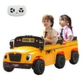 thumbnail image 1 of TOBBI 12V 2 Seater Kids Electric Ride On Toy School Bus, Ride On Car w/Remote Control for Toddlers 3-8 Years,Yellow, 1 of 9