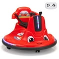 thumbnail image 1 of TOBBI 12V Bumper Car Ride on with Remote Control, Music, LED Lights, 360 Spin Age 1.5-9 Child, Red, 1 of 16