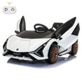 thumbnail image 1 of TOBBI 12V Lamborghini Powered Ride on Cars, Remote Control, Battery Powered, White, 1 of 17