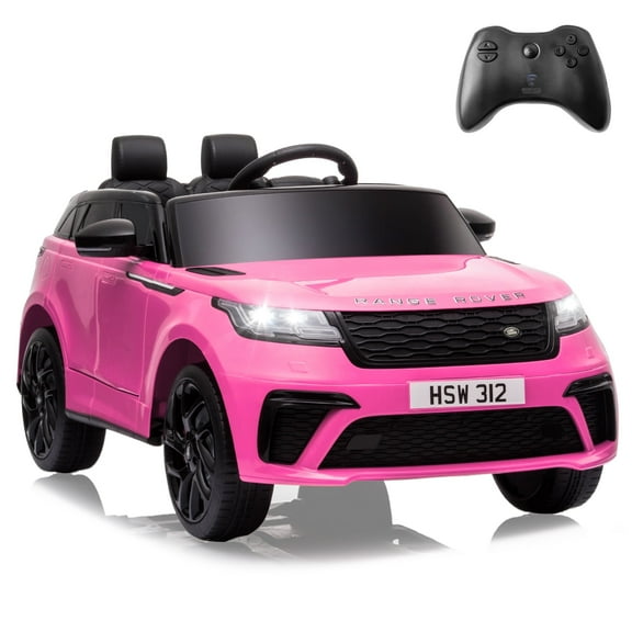 TOBBI 12V Range Rover Velar Licensed Kids Ride on Car with Remote Control Age 3-6 Toddlers Toy Pink