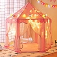 thumbnail image 1 of TOBBI Princess Castle Play Tent for Girls - Large 55'' x 53'' Playhouse for Indoor and Outdoor Play, 1 of 16