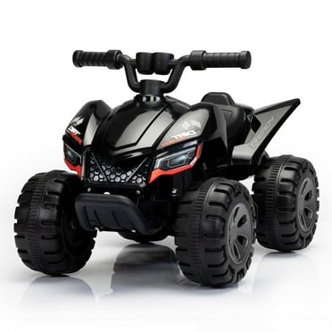 TOBBI-TOYS 6V Ride-on ATV Battery Powered Electric Quad Car with Music, LED Lights and Spray Device