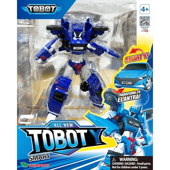 TOBOT Smart Y, Youngtoys Transforming Collectible Vehicle to Robot Medium Size 6 inch