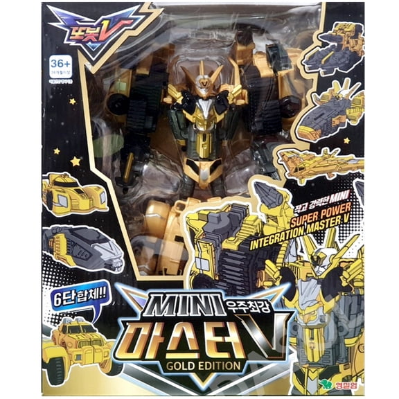 TOBOT V Mini Master V Gold Edition Collector Transformer Figure 14+