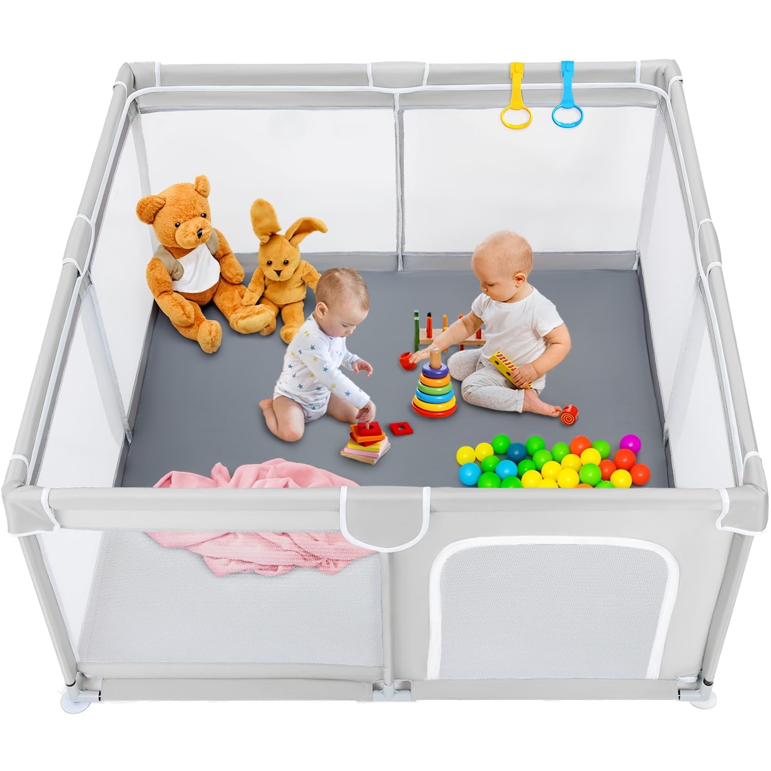 TODALE Baby Playpen 50" x 50" for Toddler & Infant