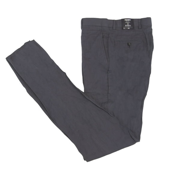 TODD SNYDER Men's Unhemmed 39" Inseam Tab Trousers Sz 28 Dark Grey