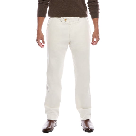 TODD SNYDER mens  Corduroy Sutton Wide Trouser, 31 x 32, White