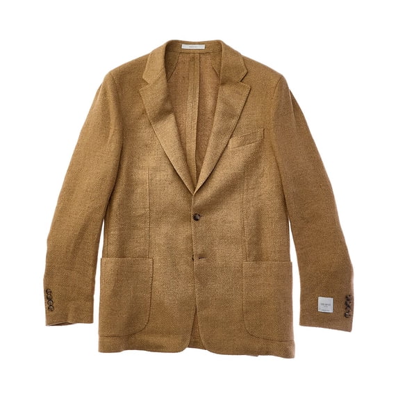 TODD SNYDER mens Herringbone Sport Coat, 42L, Brown