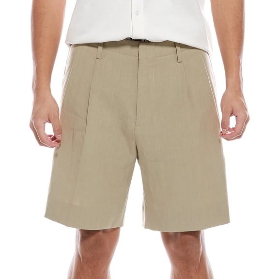 TODD SNYDER mens  Linen Hollywood Short, 32, Tan