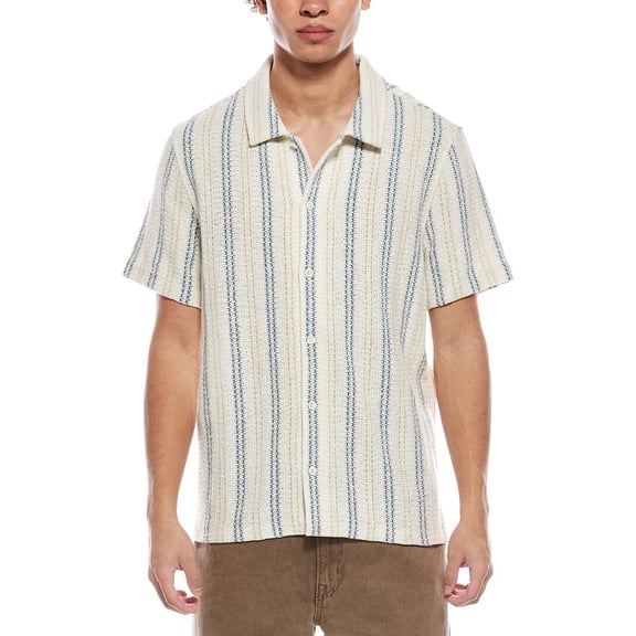 TODD SNYDER mens Open-Knit Polo Shirt, XXL, White