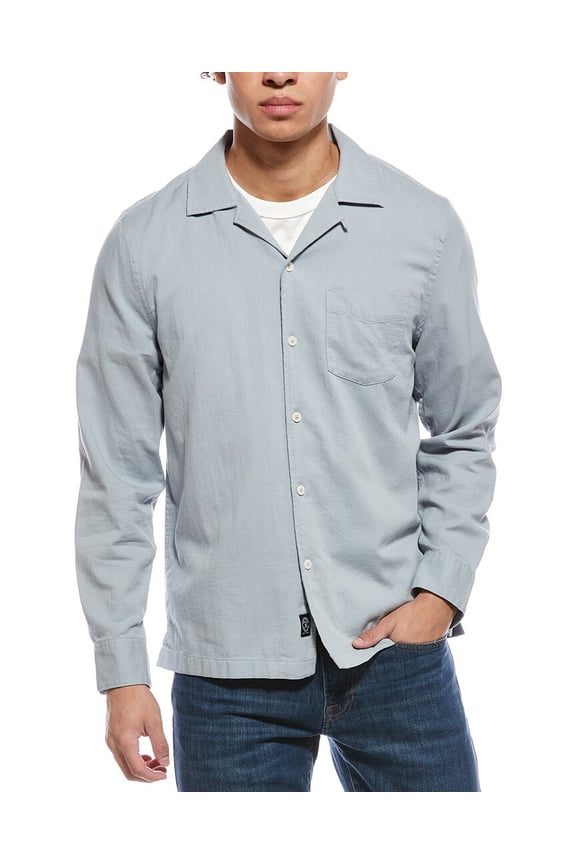 mens Pique Hollywood Shirt, m, Gray