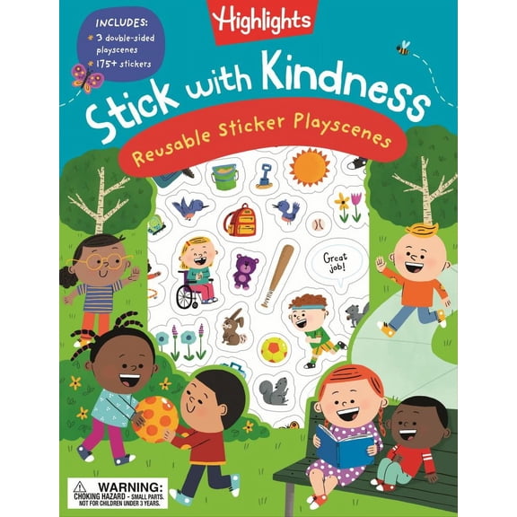 TODD TARPLEY: Stick with Kindness Reusable Sticker Playscenes (Paperback)